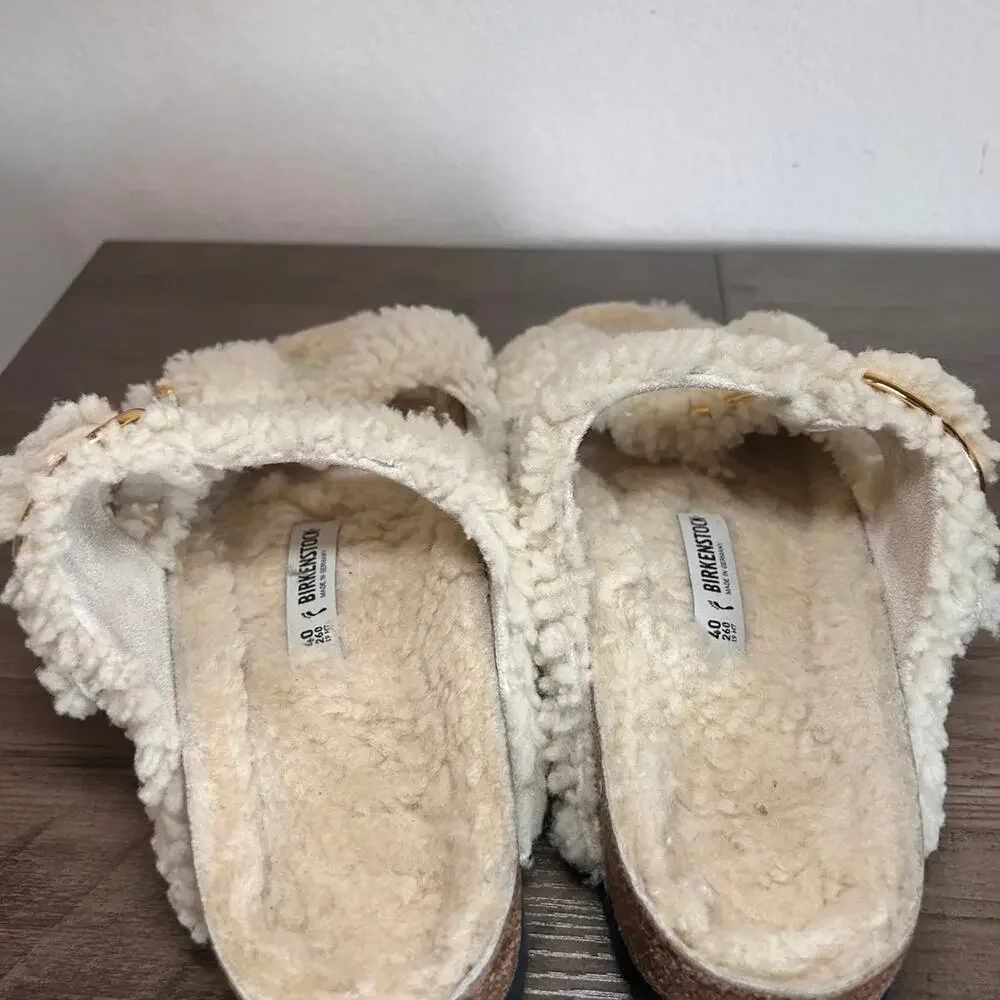 Birkenstock Arizona Big Buckle Shearling SZ 40 - Picture 3 of 6